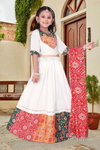 OC 176 Chanderi Printed Navratri Special Girls Wear Kids Lehenga Choli Wholesale Shop In Surat